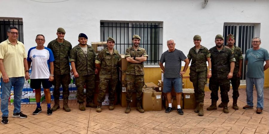 LA PARROQUIA DEL BUEN PASTOR AGRADECE SU COLABORACIÓN AL ACUARTELAMIENTO DE CAMPOSOTO